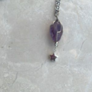 COPY - Mini Purple Amethyst Gemstone necklace